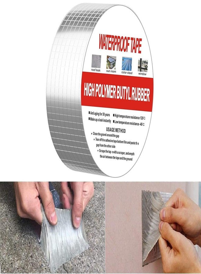 NL TRADERS leakage repair waterproof tape for pipe leakage water leakage in tank roof water leakage solution Aluminium Foil Tape Super Waterproof Adhesive Tape butyl tape - Image 1